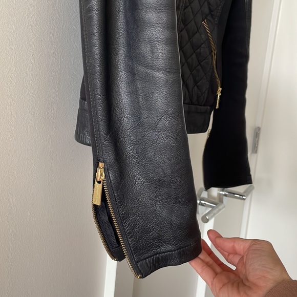 Michael Kors leather biker jacket - Picture 3 of 8